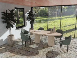 Betonlooktafel Ovaal RK  Outdoor